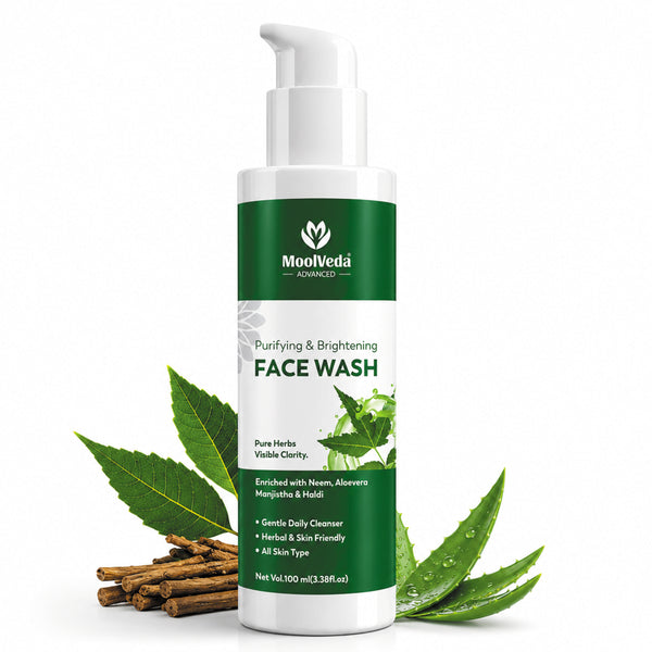 Moolveda Purifying & Brightening Face Wash, 100ml