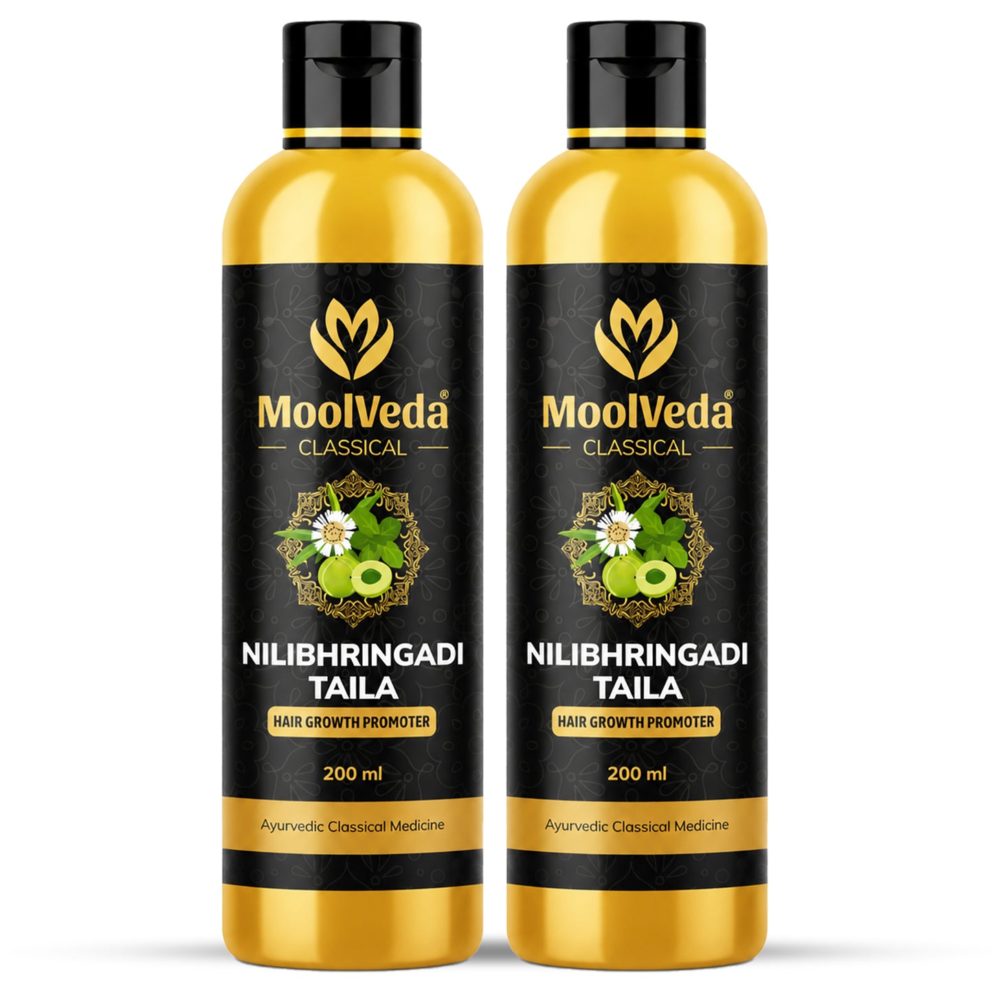 Moolveda Neelibringadi Neelibhringadi Keram/ Tailam 200ml Pack of 2