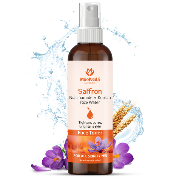 Moolveda Saffron Niacinamide & Korean Rice Water Face Toner-100ml