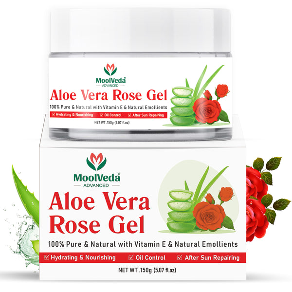 Moolveda Aloe Vera Rose Gel-150gm