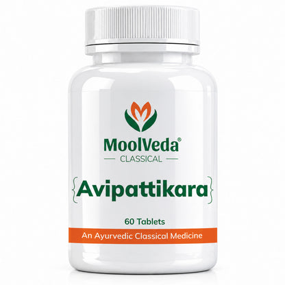 Moolveda Avipattikar Tablet | 60 Tabs | Pack of 1 | Effective Solution for Acidity & Indigestion | Digestive Health