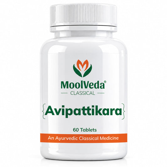 Moolveda Avipattikar Tablet | 60 Tabs | Pack of 1 | Effective Solution for Acidity & Indigestion | Digestive Health