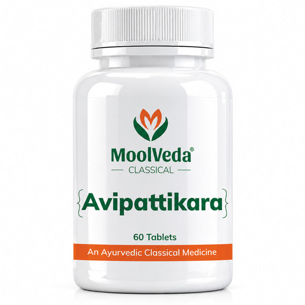 Moolveda Avipattikar Tablet | 60 Tabs | Pack of 1 | Effective Solution for Acidity & Indigestion | Digestive Health